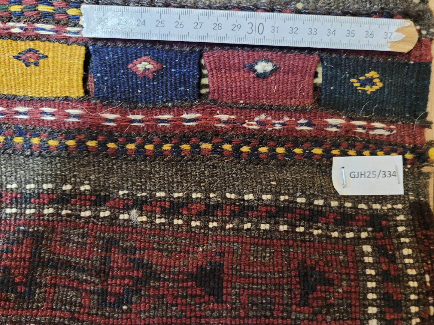 Orientteppich handgeknüpft Belutsch 74x62 cm