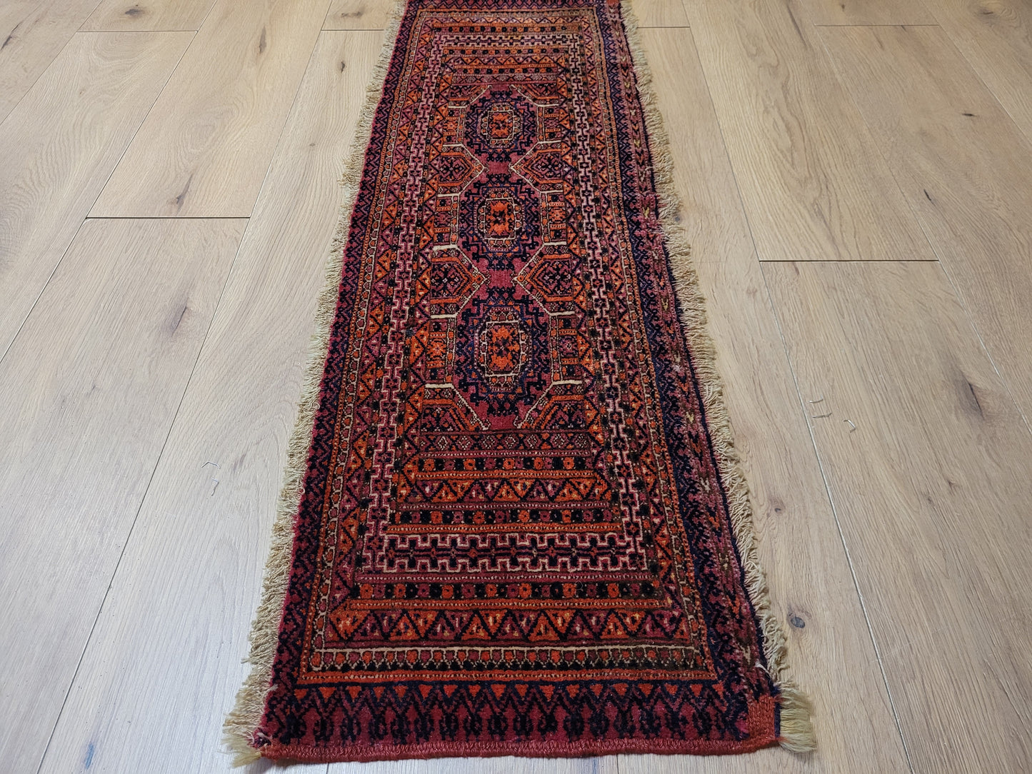 Orientteppich handgeknüpft Jomut Läufer 116x35 cm