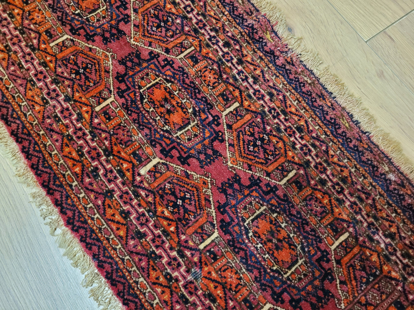 Orientteppich handgeknüpft Jomut Läufer 116x35 cm