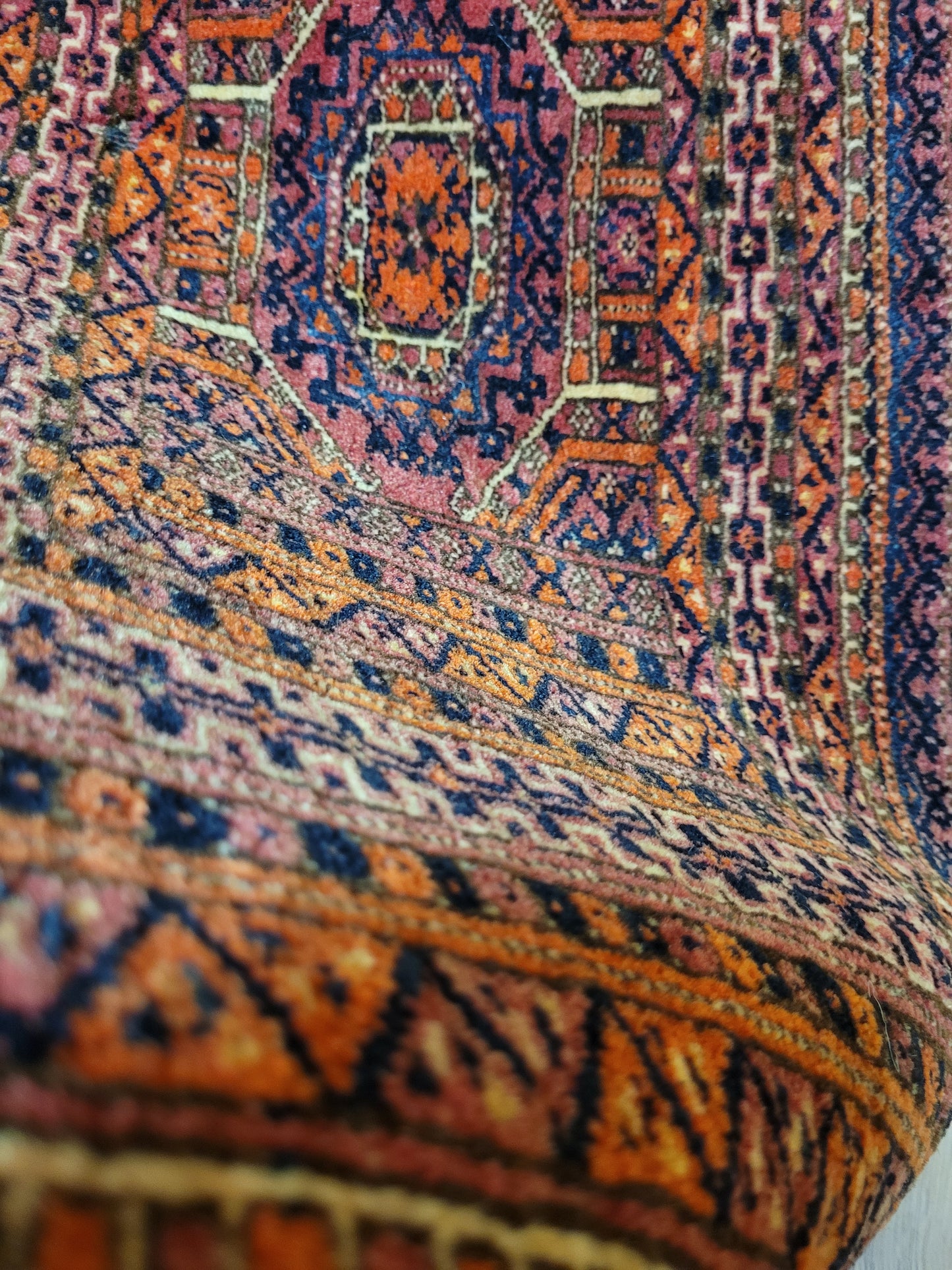 Orientteppich handgeknüpft Jomut Läufer 116x35 cm