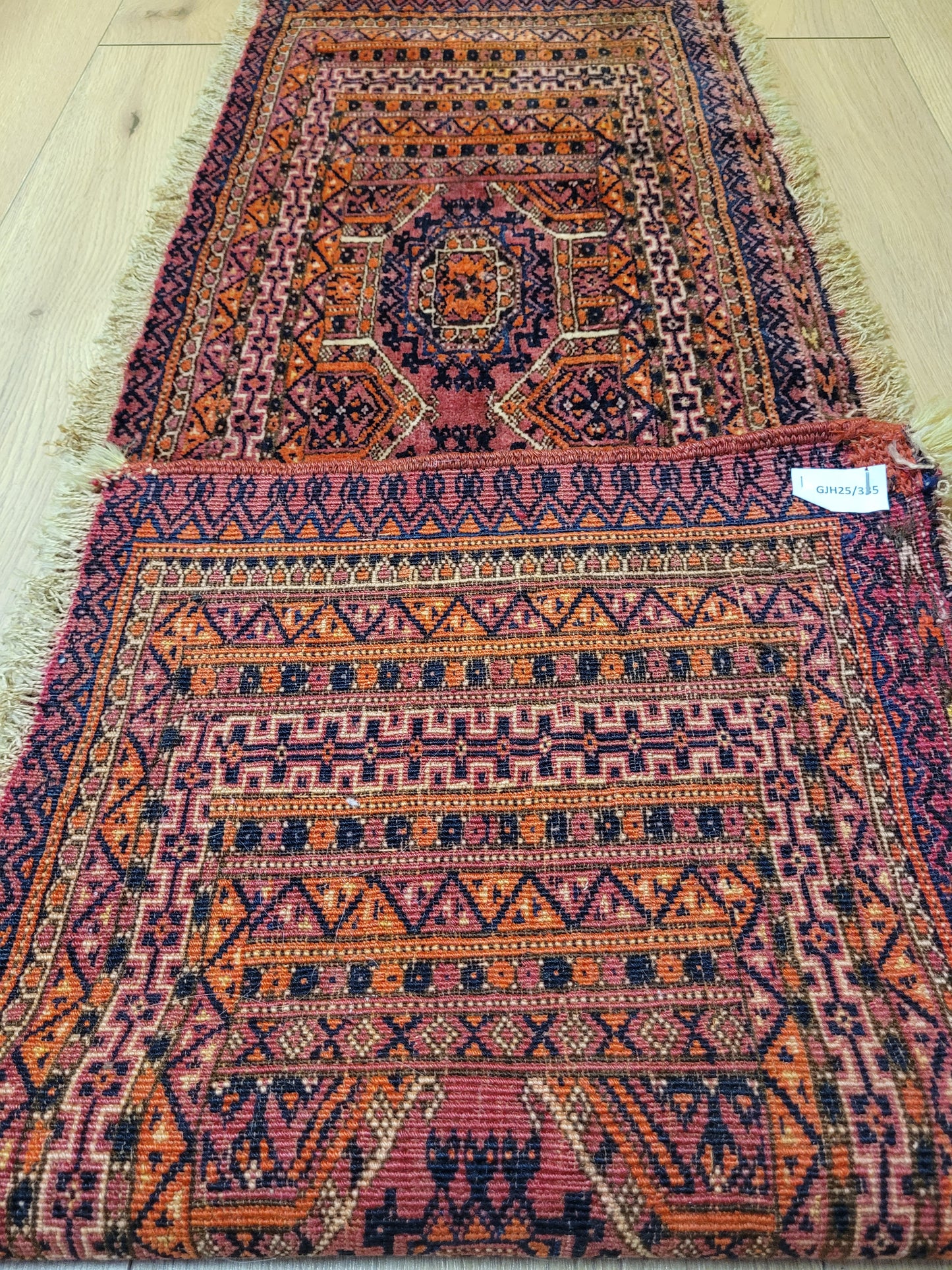 Orientteppich handgeknüpft Jomut Läufer 116x35 cm