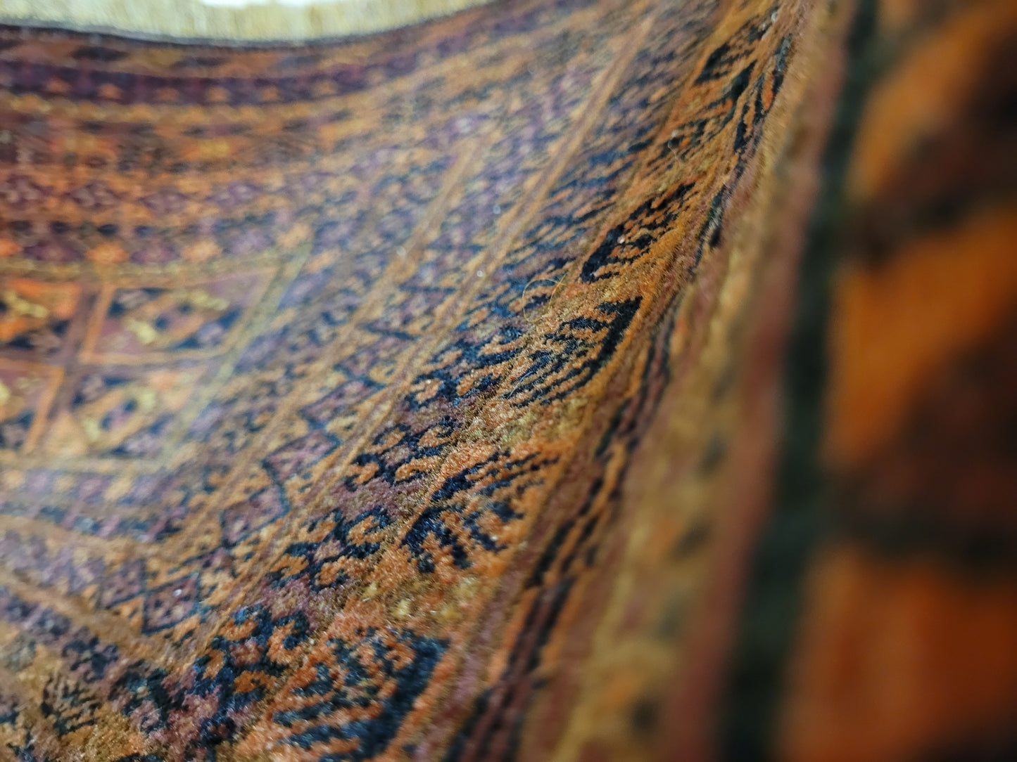 Orientteppich handgeknüpft 118×35 cm Jomut Muster feine Wolle