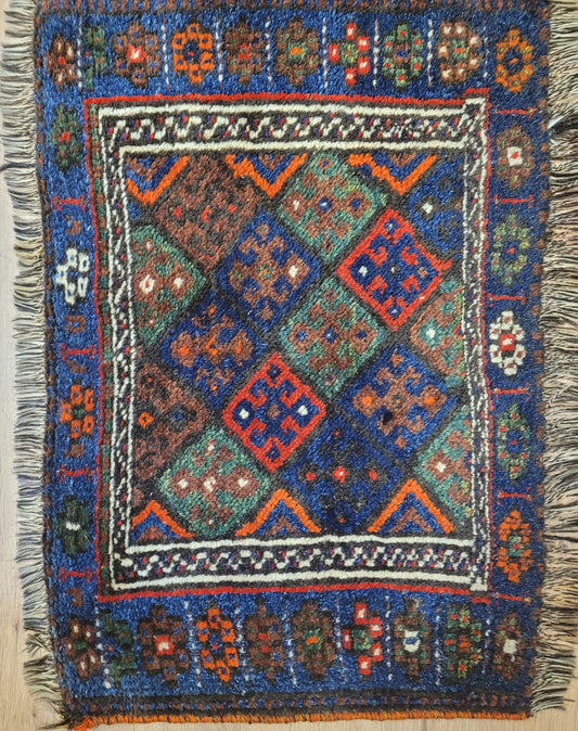 Orientteppich handgeknüpft 90×60 cm Gashgai  Nomadenkunst