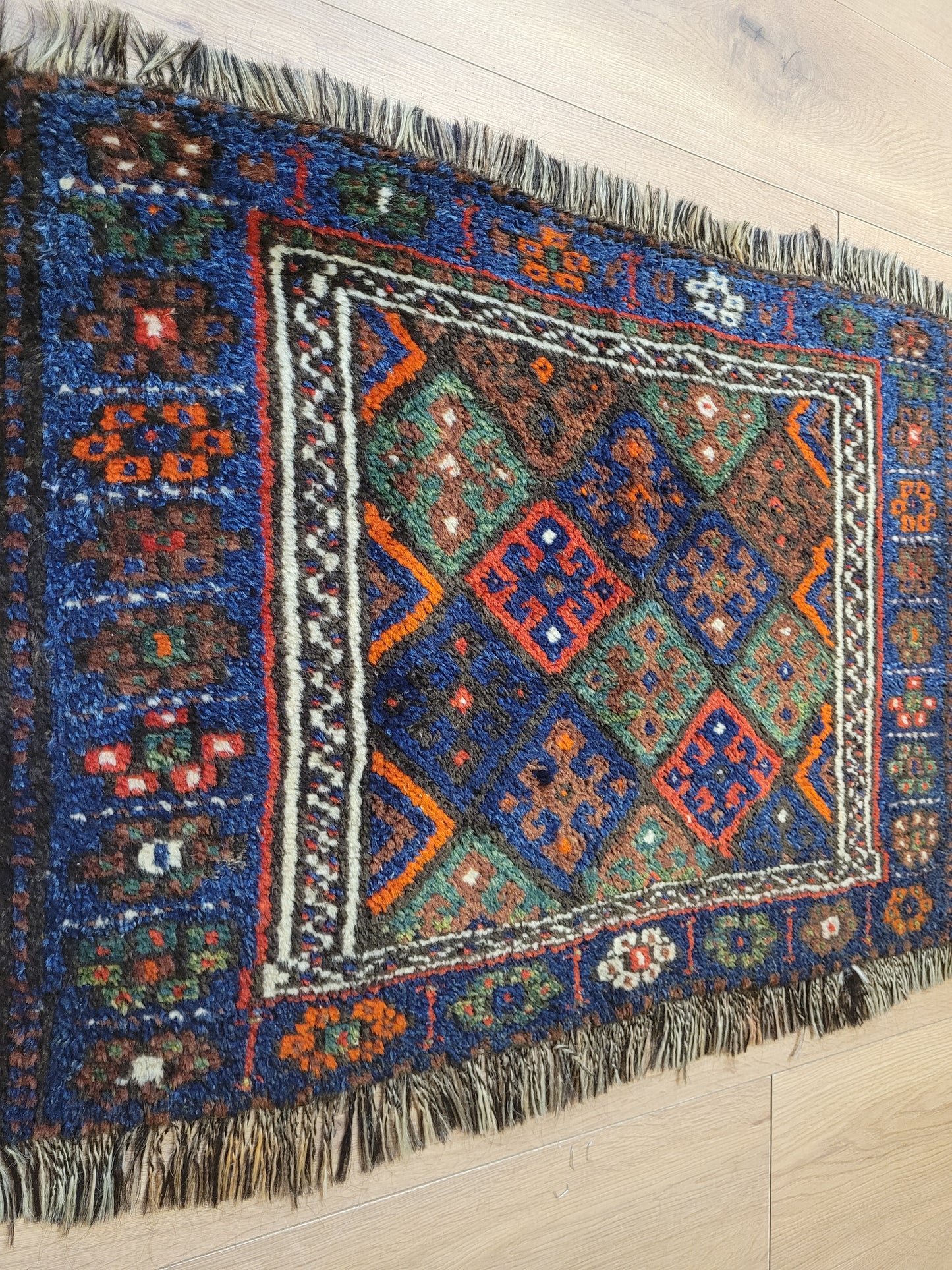 Orientteppich handgeknüpft 90×60 cm Gashgai  Nomadenkunst