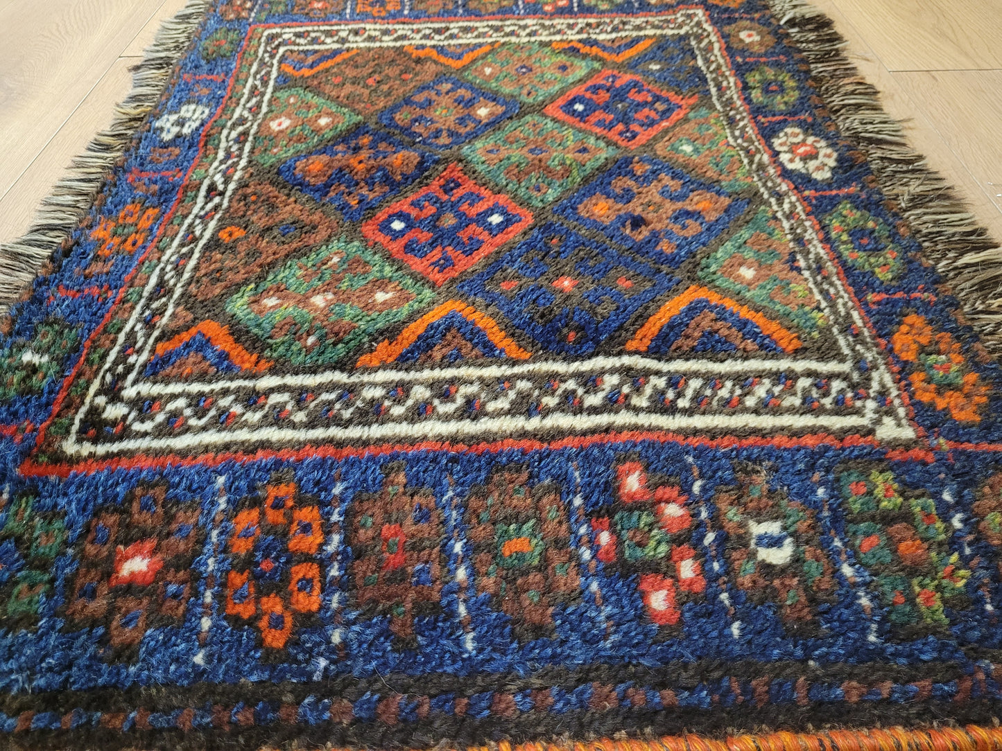 Orientteppich handgeknüpft 90×60 cm Gashgai  Nomadenkunst