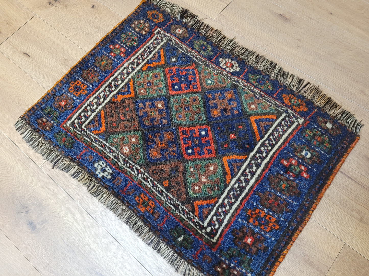 Orientteppich handgeknüpft 90×60 cm Gashgai  Nomadenkunst