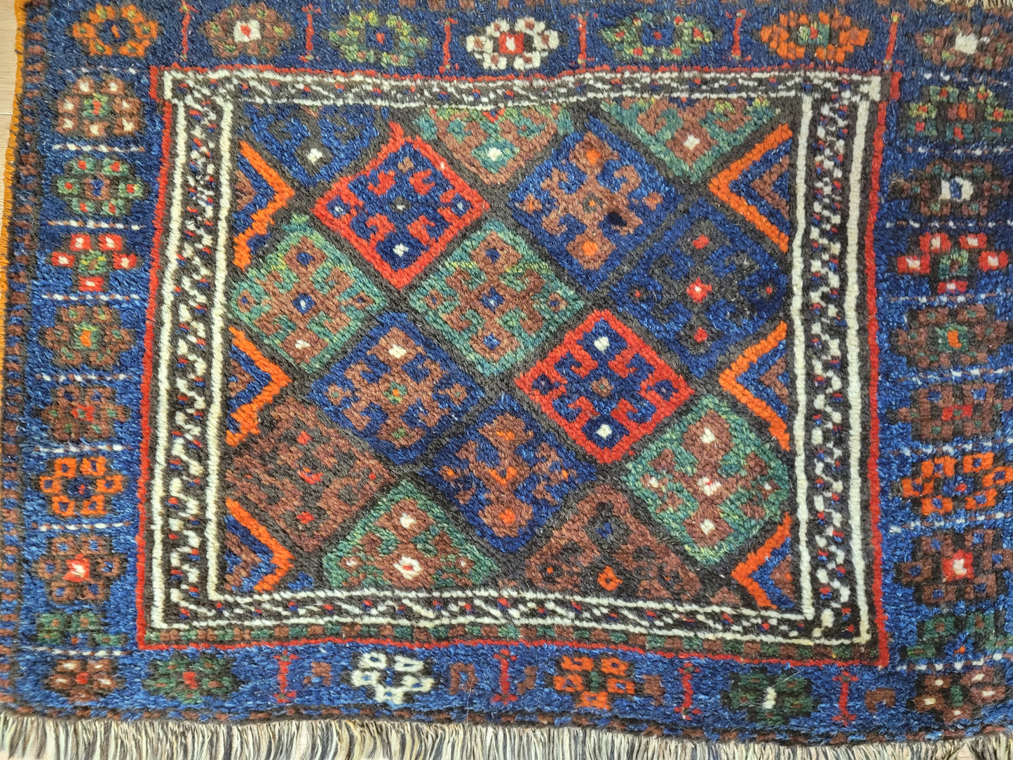 Orientteppich handgeknüpft 90×60 cm Gashgai  Nomadenkunst