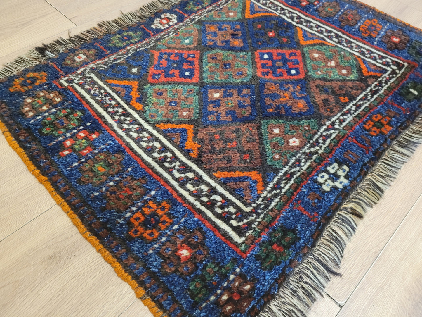 Orientteppich handgeknüpft 90×60 cm Gashgai  Nomadenkunst