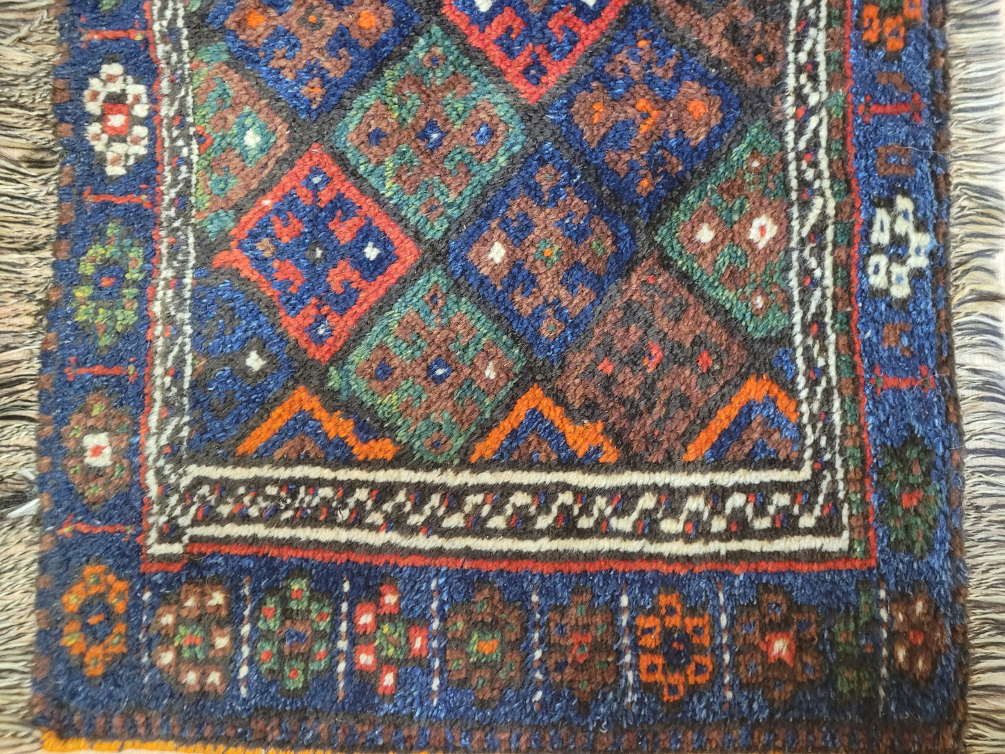 Orientteppich handgeknüpft 90×60 cm Gashgai  Nomadenkunst