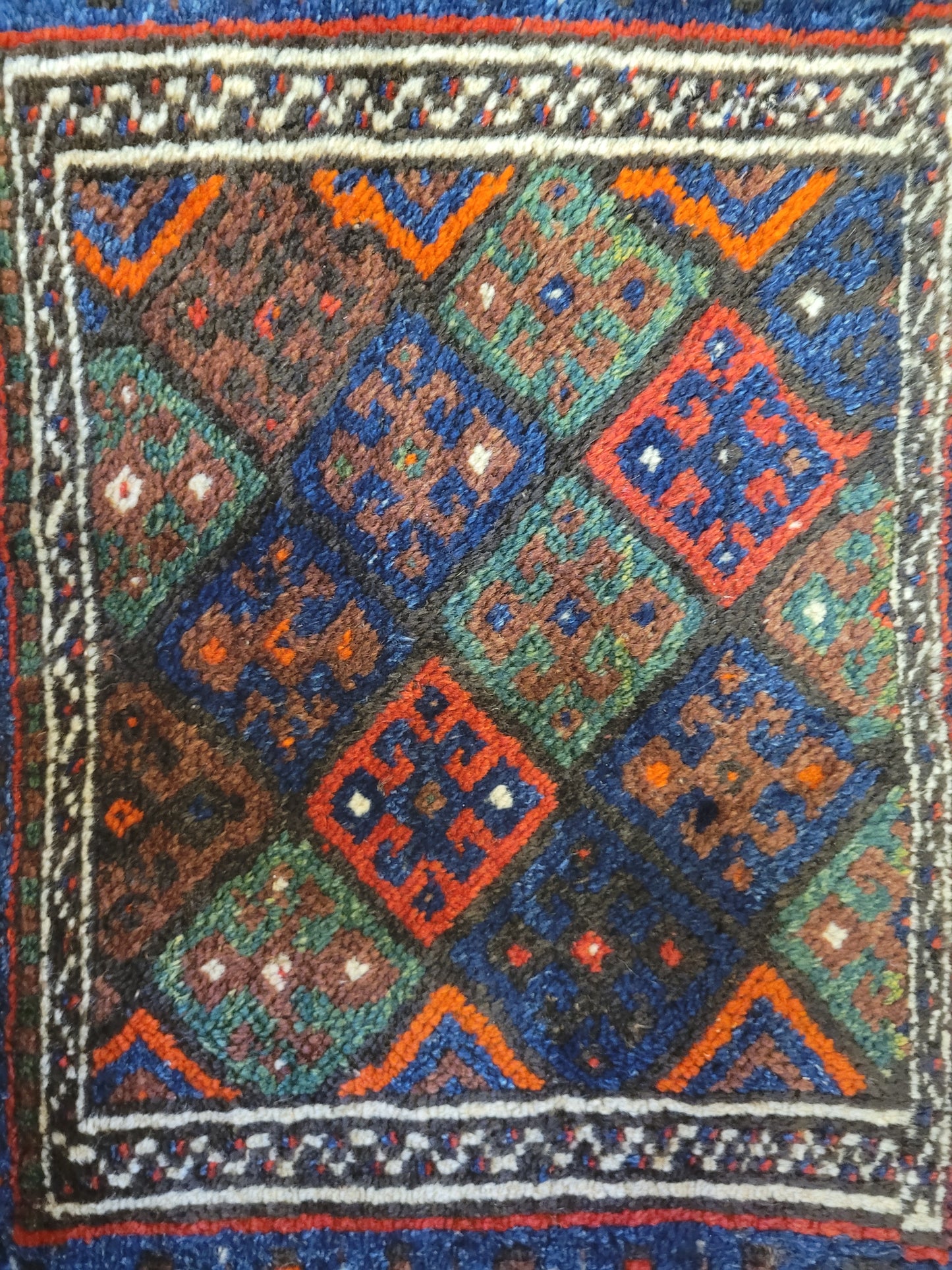 Orientteppich handgeknüpft 90×60 cm Gashgai  Nomadenkunst