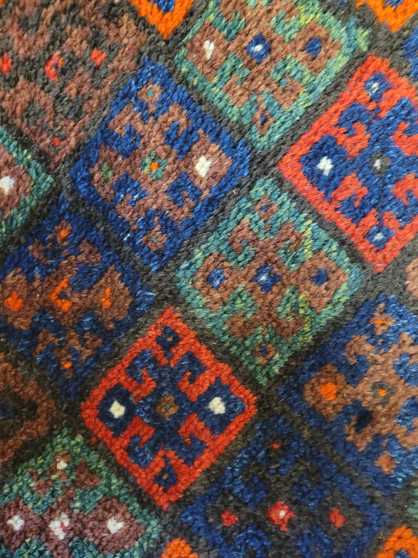 Orientteppich handgeknüpft 90×60 cm Gashgai  Nomadenkunst