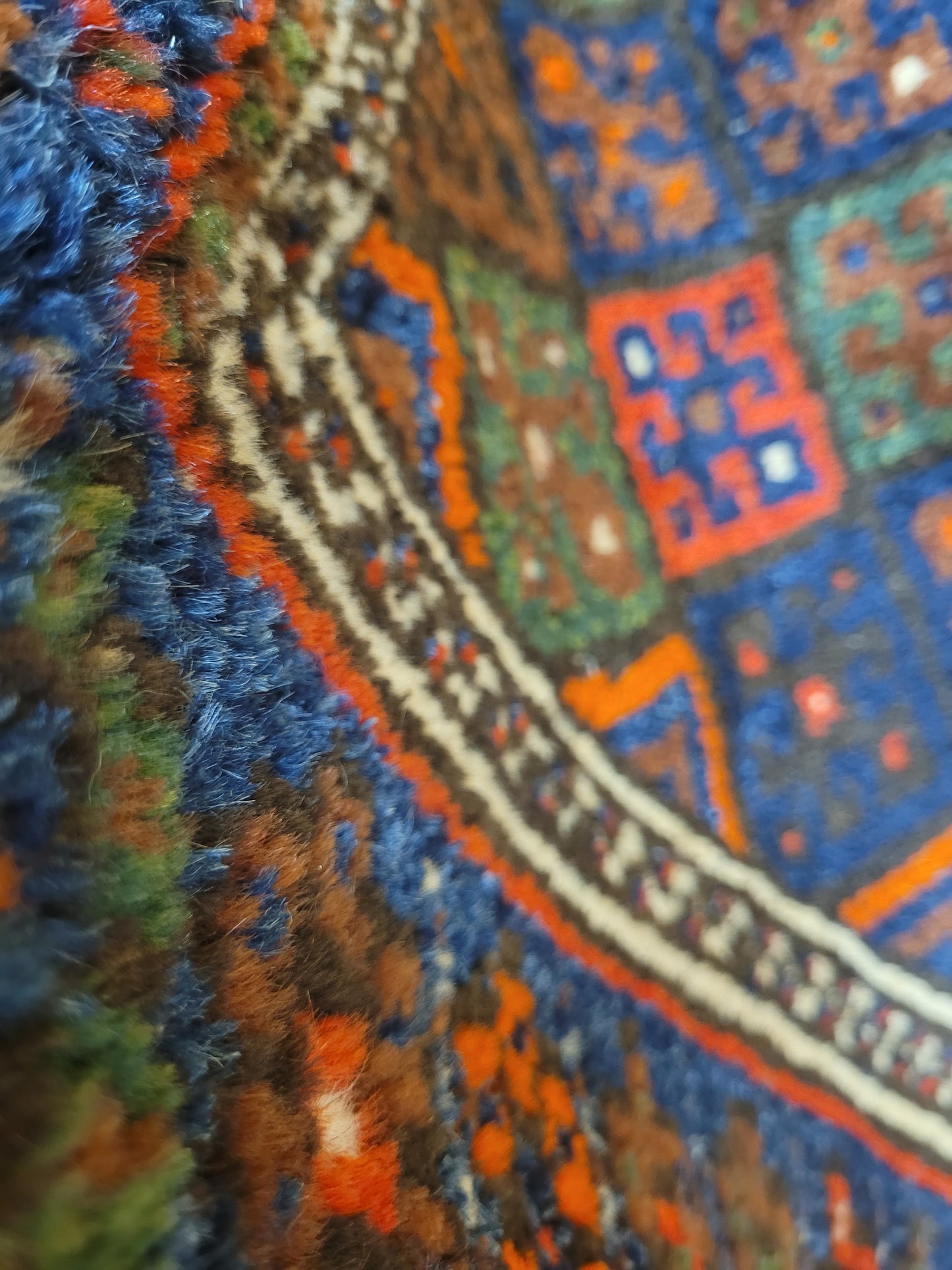 Orientteppich handgeknüpft 90×60 cm Gashgai  Nomadenkunst