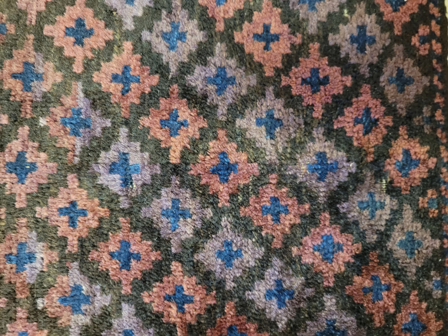 Orientteppich handgeknüpft 49×44 cm Gashgai Kleinformat Nomadenstil