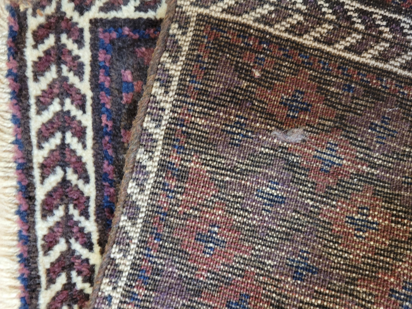 Orientteppich handgeknüpft 49×44 cm Gashgai Kleinformat Nomadenstil