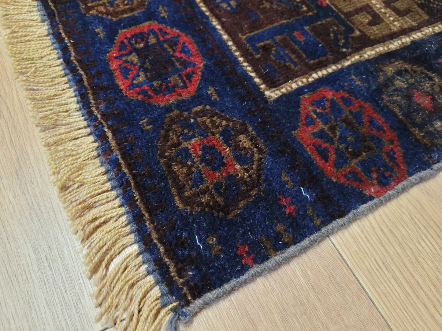 Orientteppich handgeknüpft 62×50 cm Beludj Tribal Muster