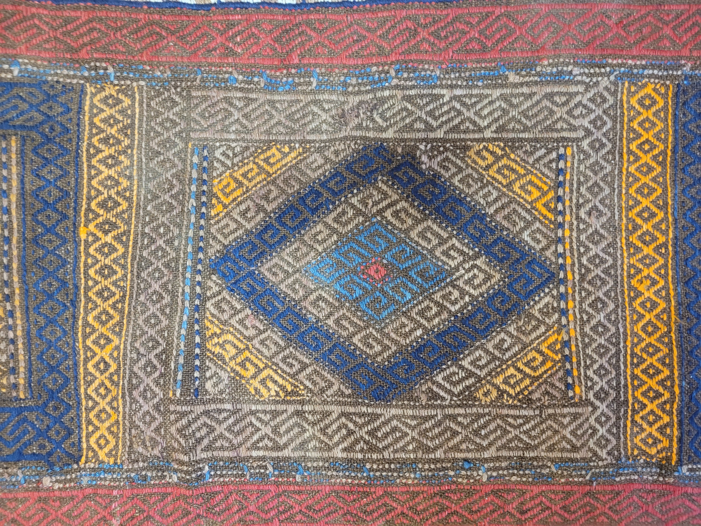 Orientteppich handgeknüpft Kelim Läufer 260×63 cm