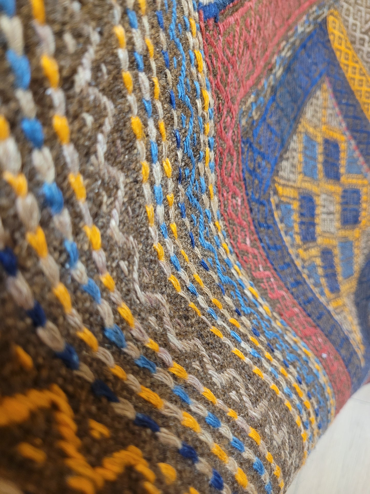 Orientteppich handgeknüpft Kelim Läufer 260×63 cm