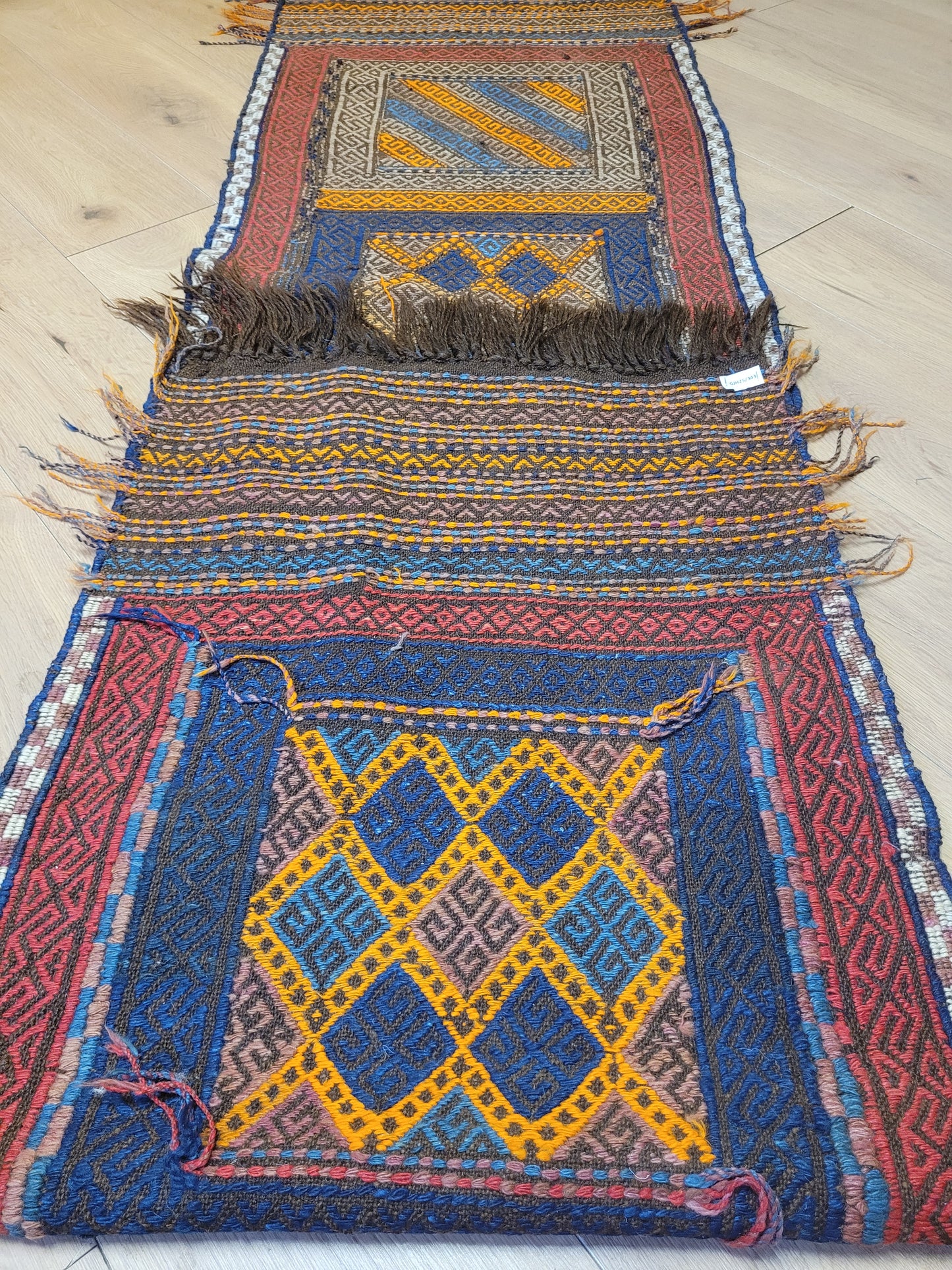 Orientteppich handgeknüpft Kelim Läufer 260×63 cm