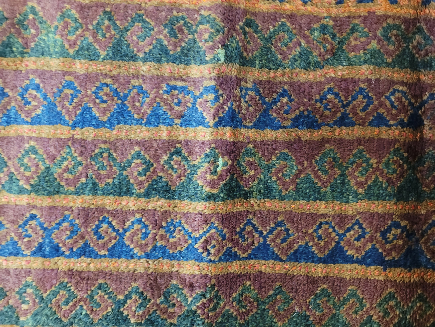 Orientteppich handgeknüpft 110×60 cm Beludj Streifendekor