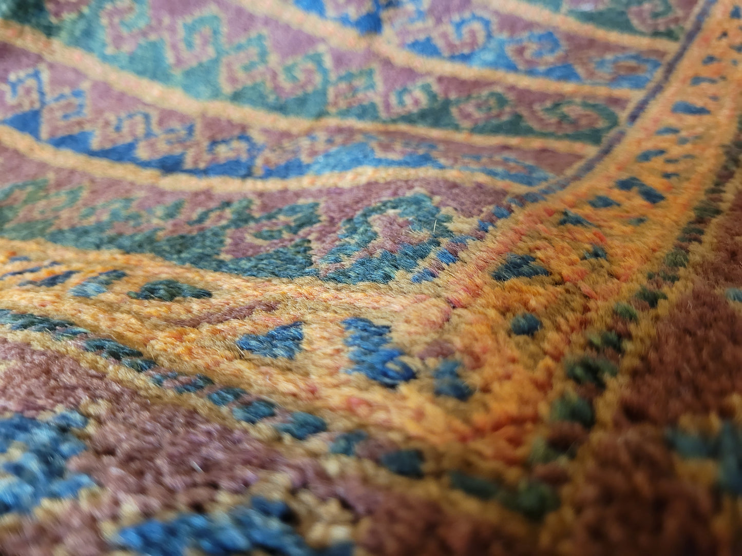 Orientteppich handgeknüpft 110×60 cm Beludj Streifendekor