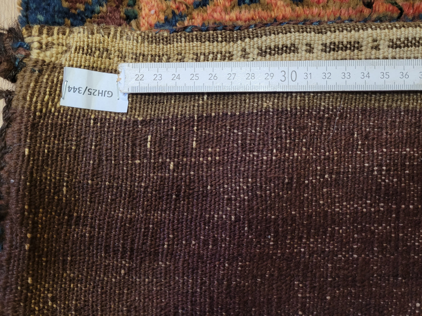 Orientteppich handgeknüpft 110×60 cm Beludj Streifendekor