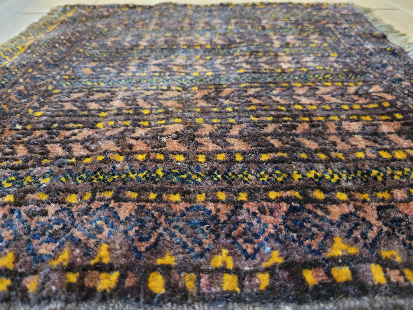 Orientteppich handgeknüpft Beludj 43×50 cm