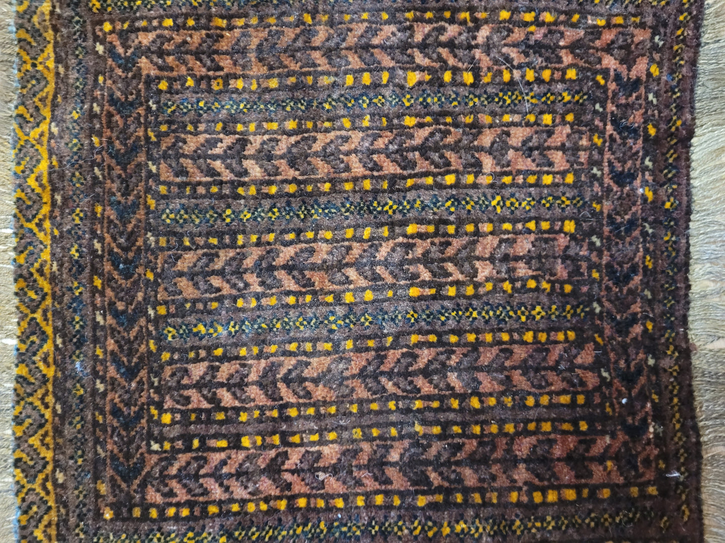 Orientteppich handgeknüpft Beludj 43×50 cm