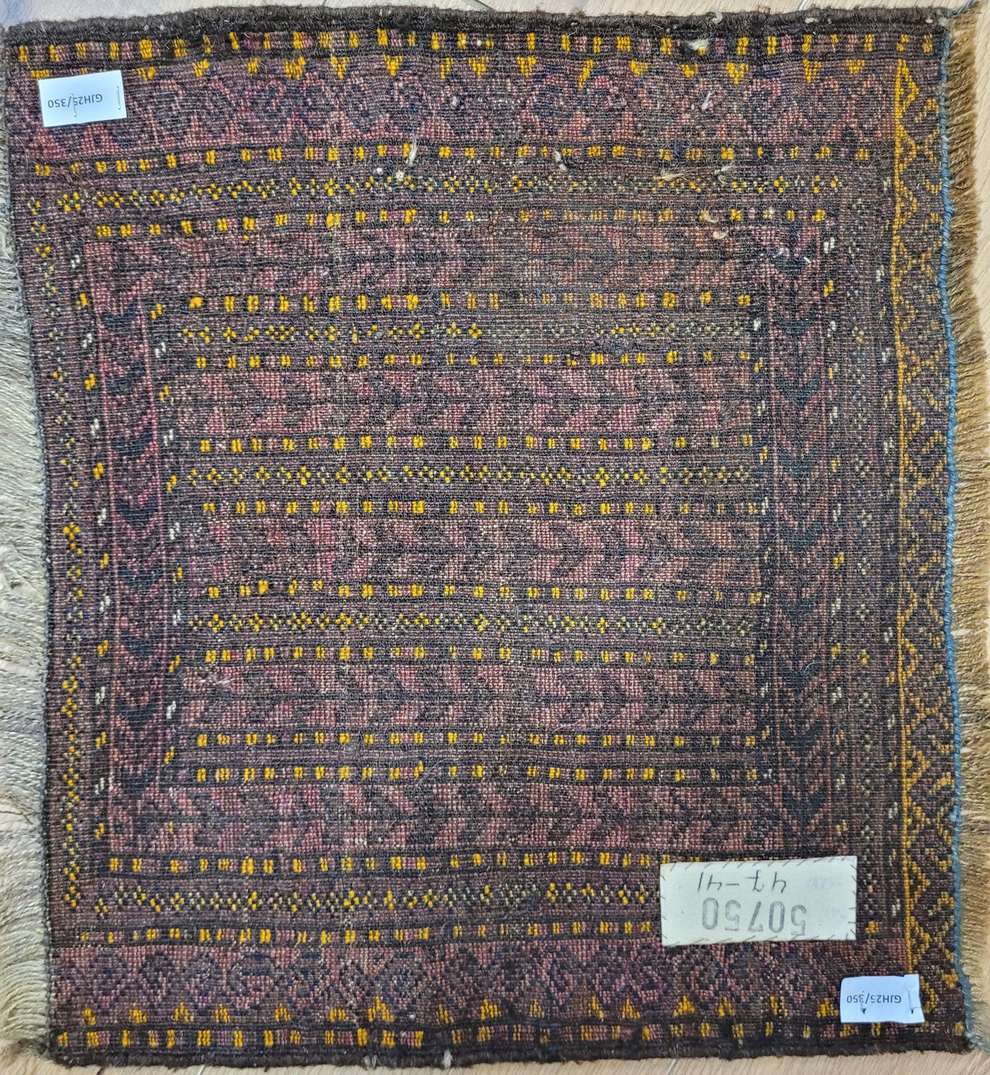 Orientteppich handgeknüpft Beludj 43×50 cm