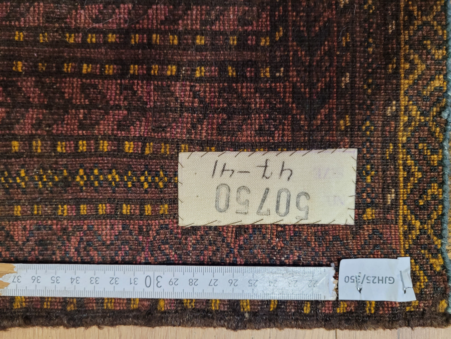 Orientteppich handgeknüpft Beludj 43×50 cm