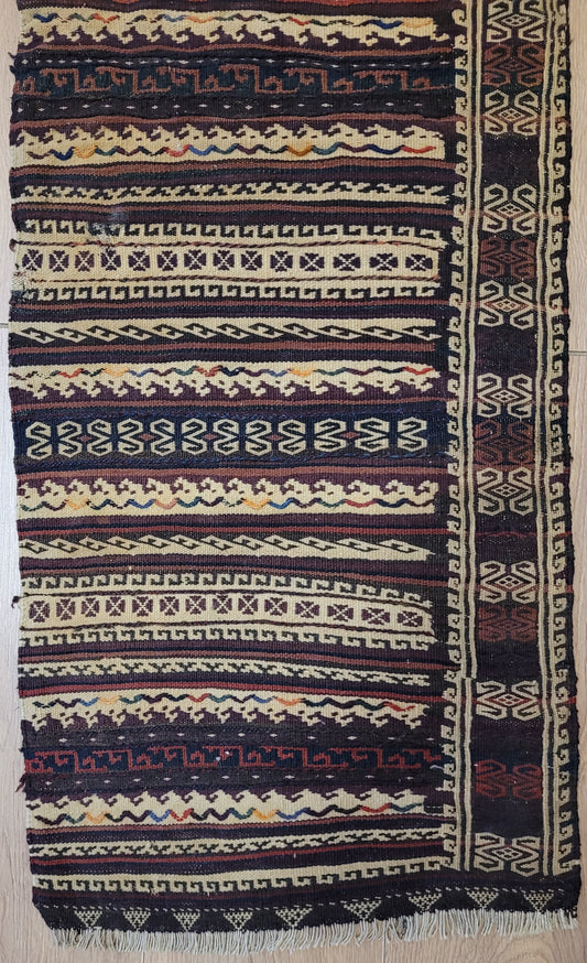 Orientteppich handgeknüpft Beludj 75×45 cm