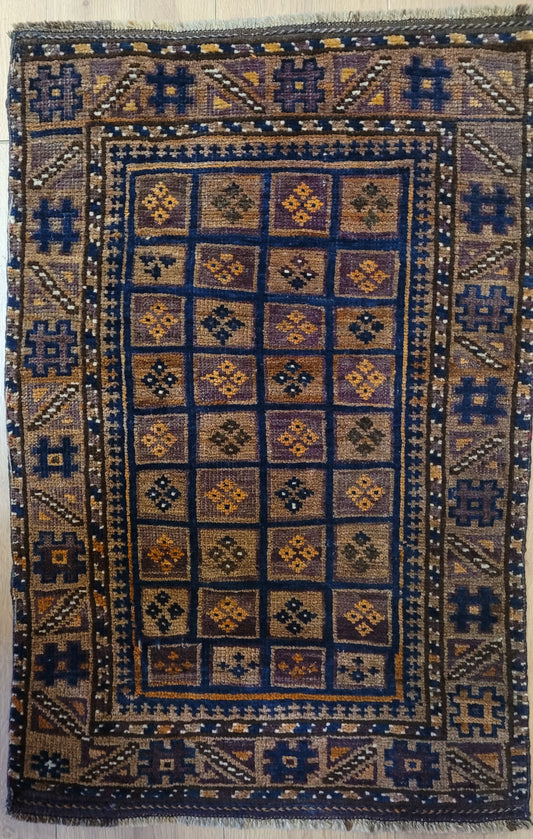 Orientteppich handgeknüpft Beludj 90×60 cm