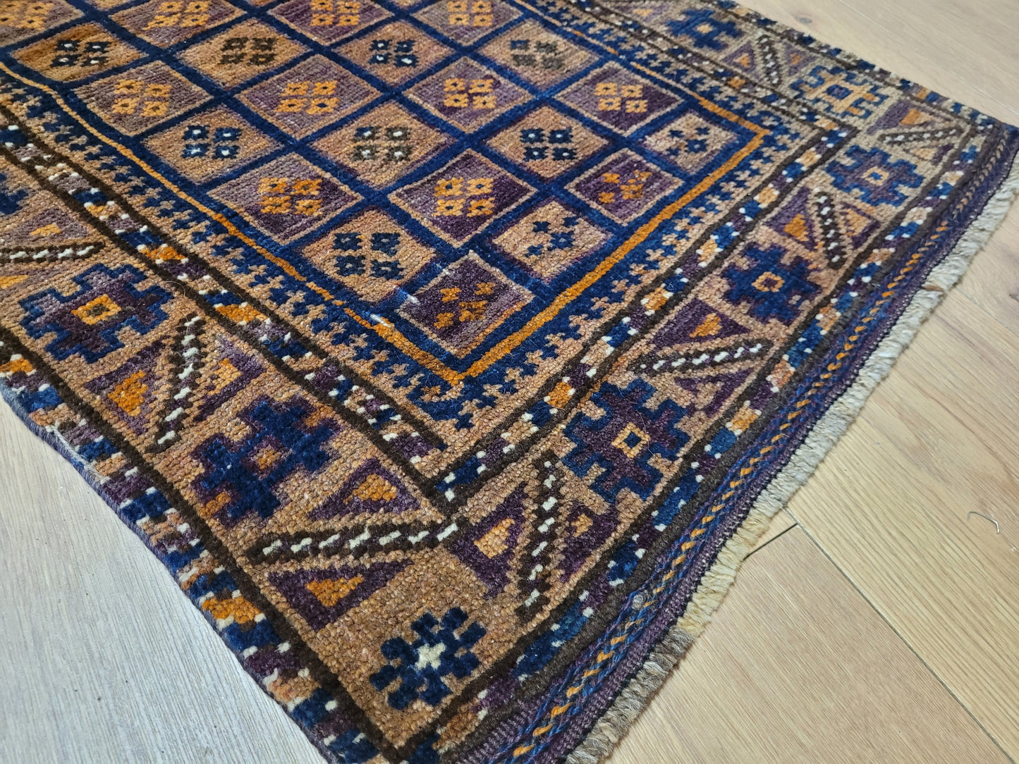 Orientteppich handgeknüpft Beludj 90×60 cm