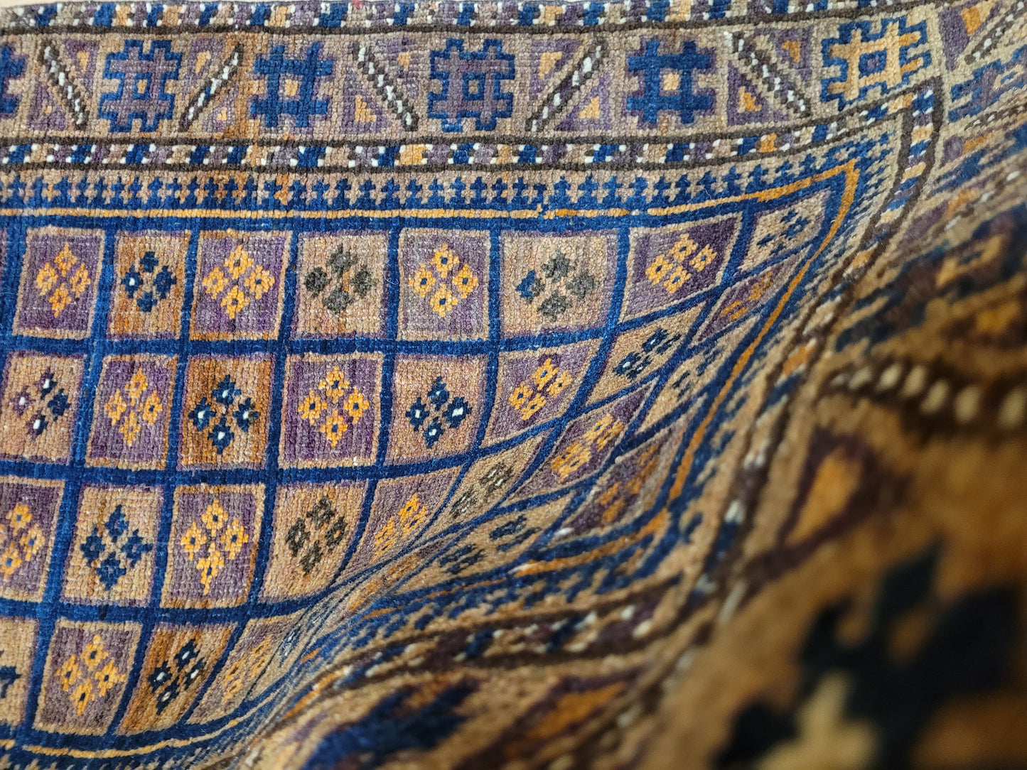 Orientteppich handgeknüpft Beludj 90×60 cm