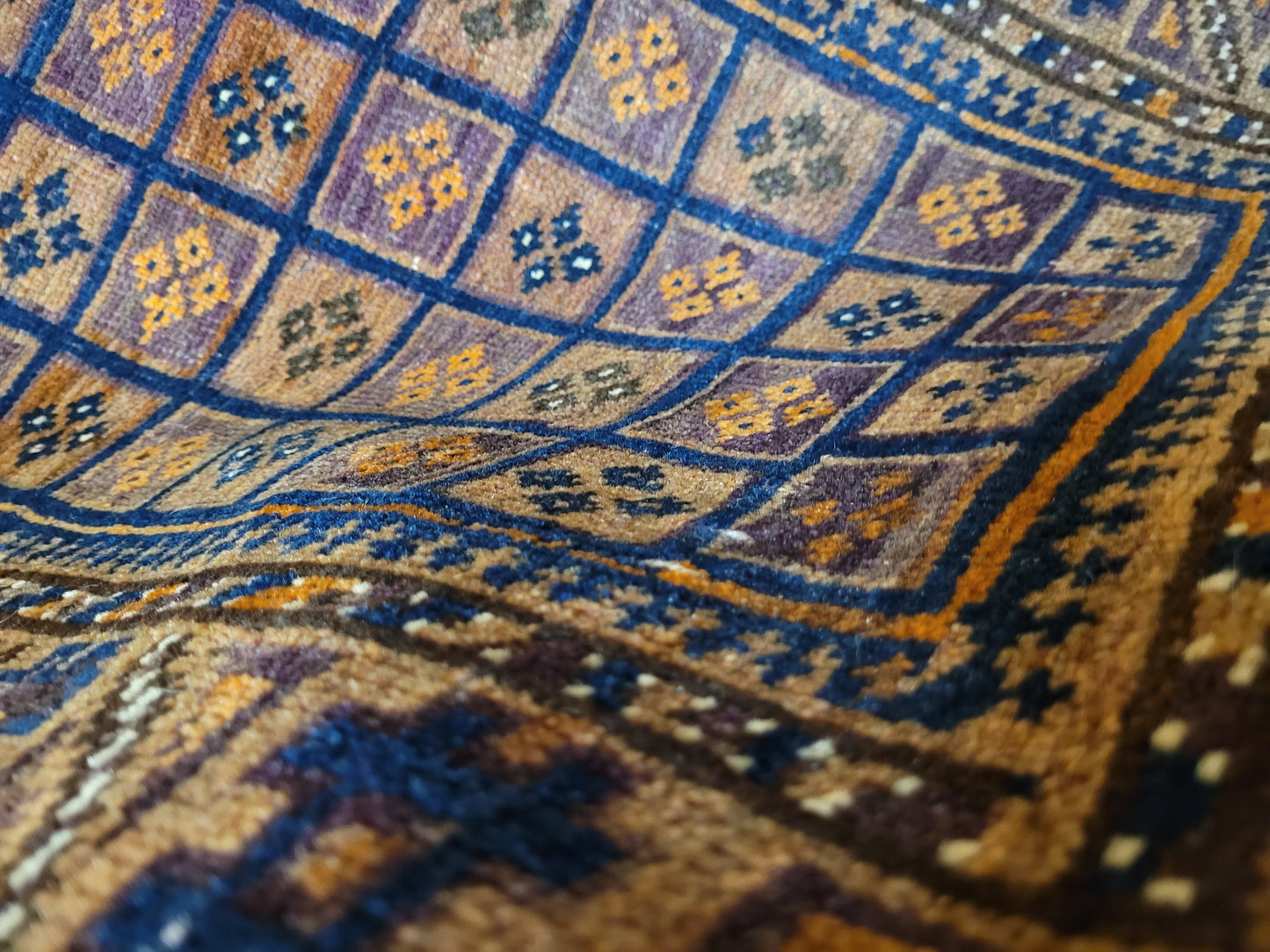 Orientteppich handgeknüpft Beludj 90×60 cm