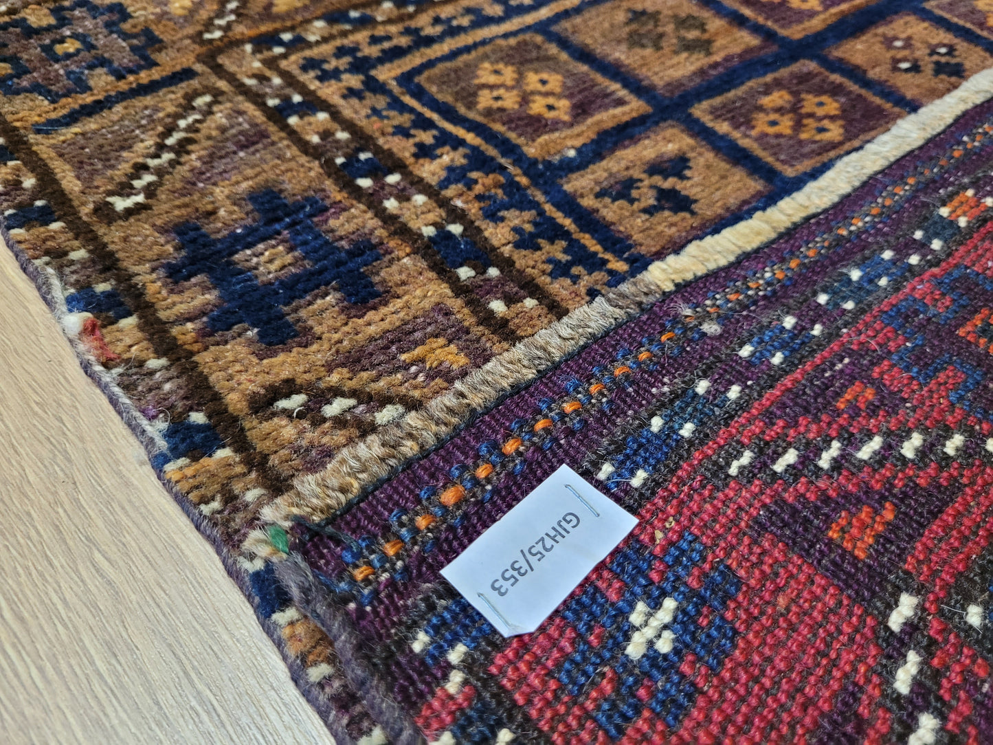 Orientteppich handgeknüpft Beludj 90×60 cm