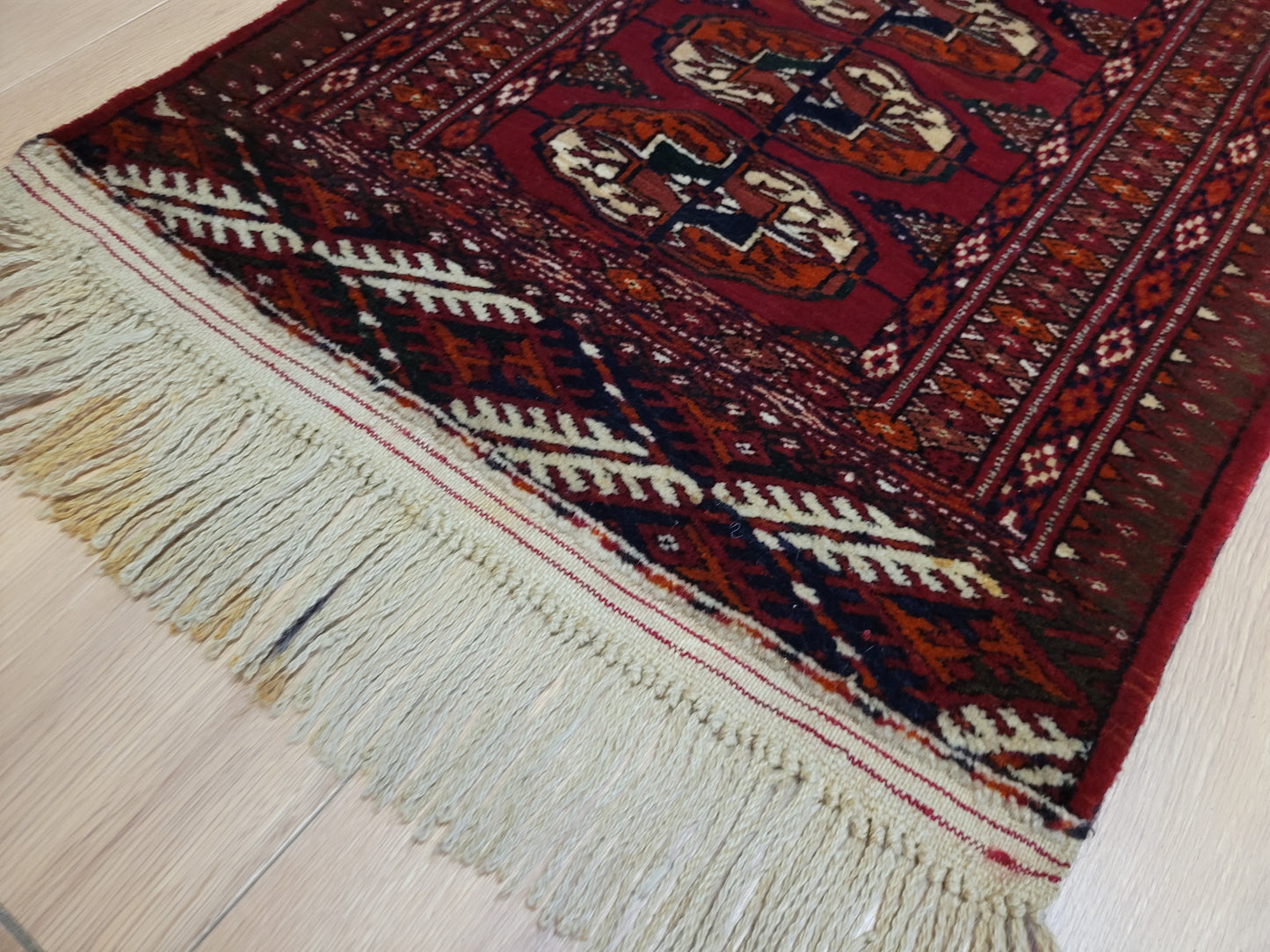 Orientteppich handgeknüpft 100x53 Jamut Rot