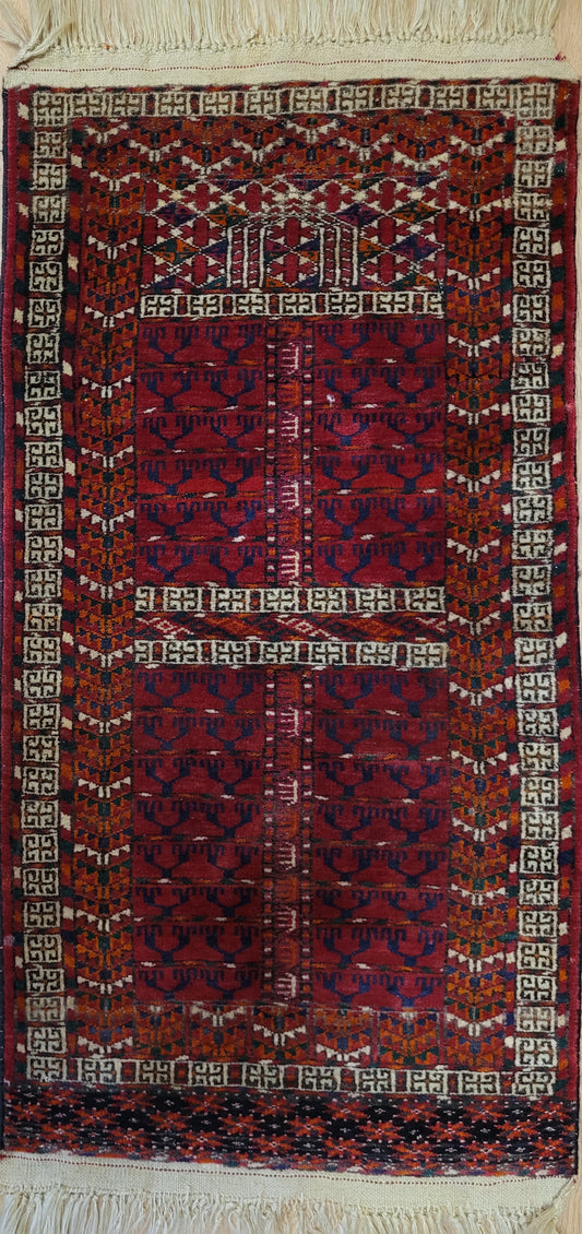 Orientteppich handgeknüpft Jomut 100×50 cm