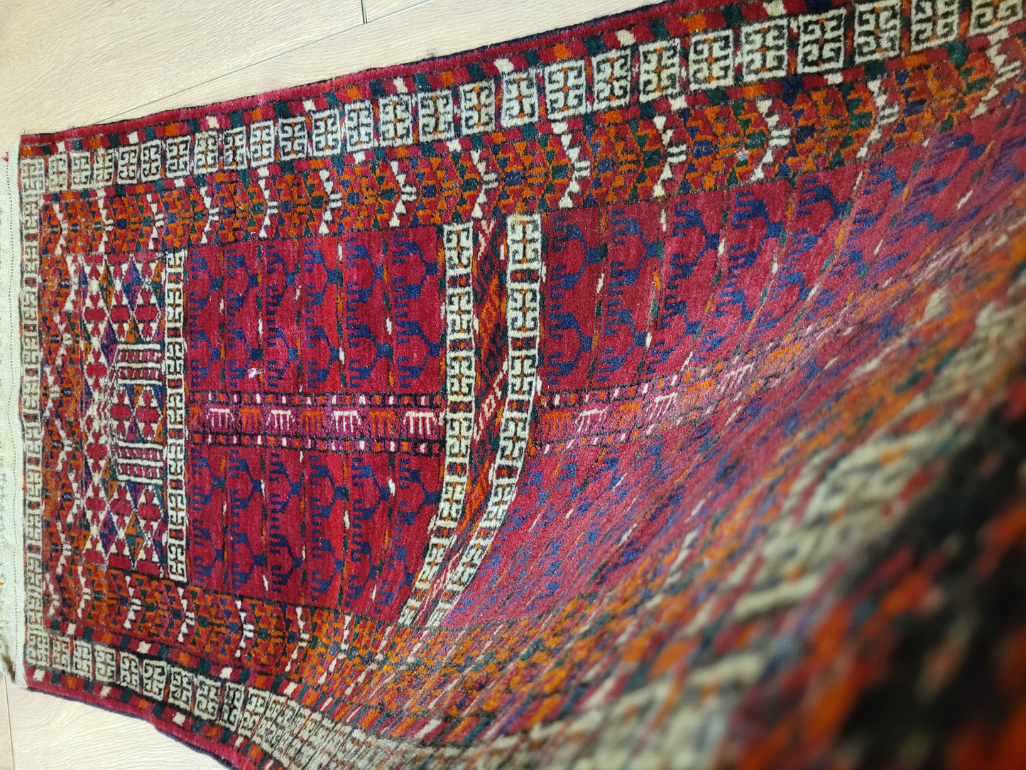 Orientteppich handgeknüpft Jomut 100×50 cm