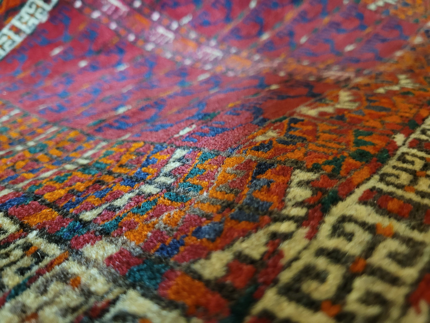 Orientteppich handgeknüpft Jomut 100×50 cm