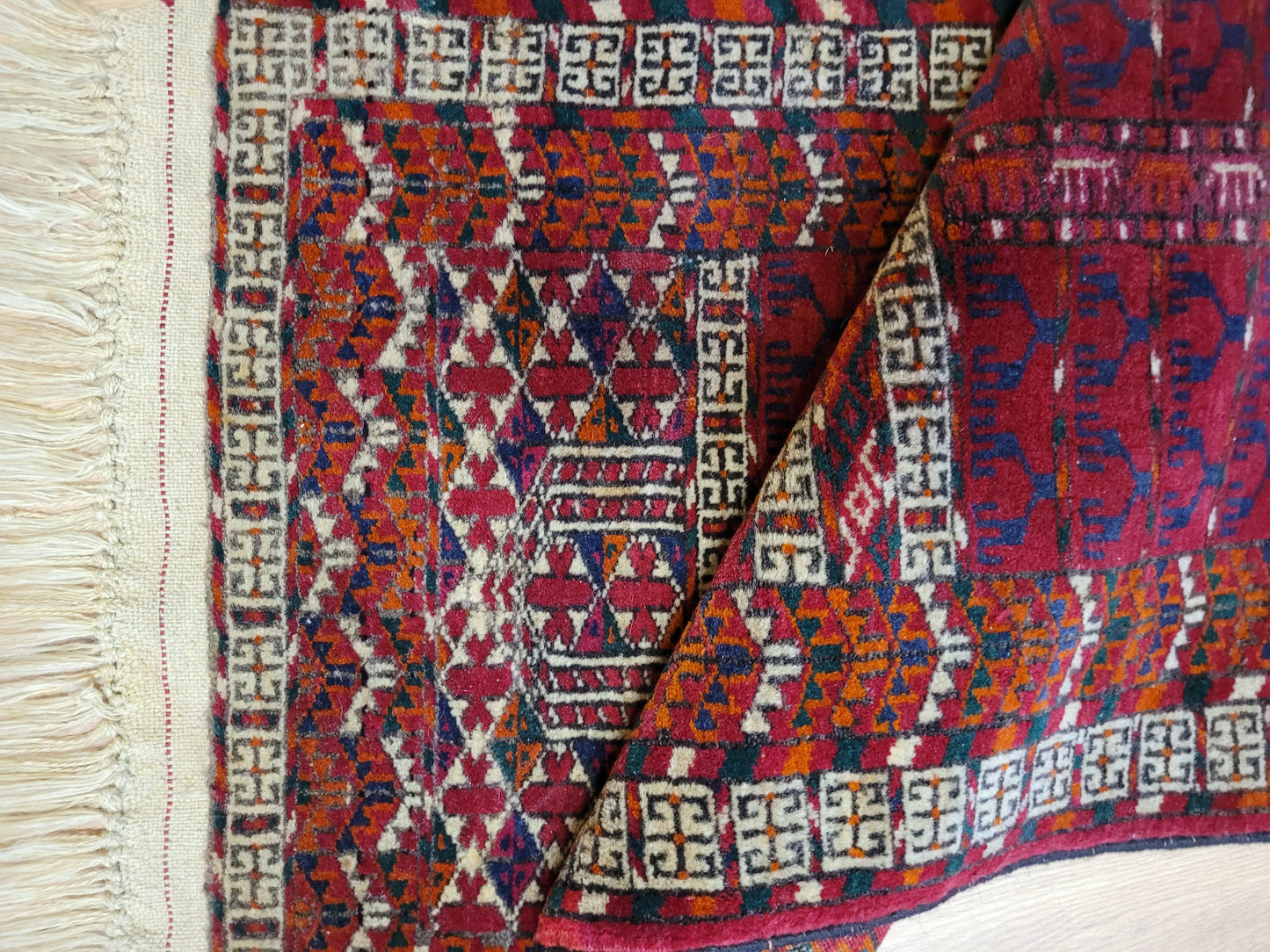 Orientteppich handgeknüpft Jomut 100×50 cm