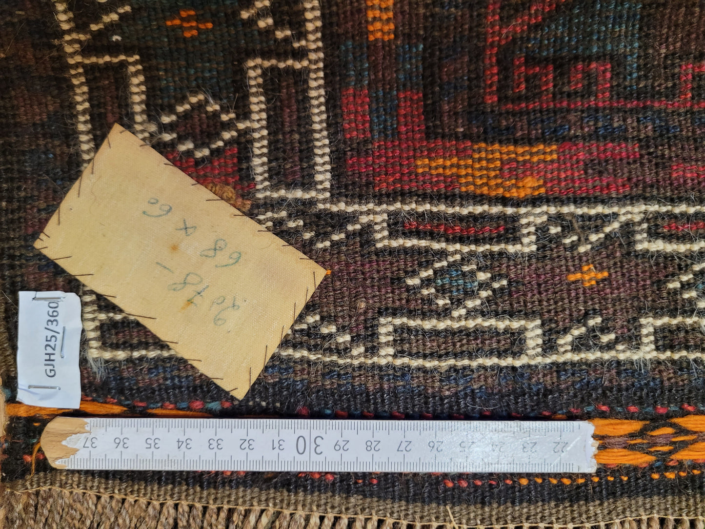 Orientteppich handgeknüpft Beludj 70×68 cm