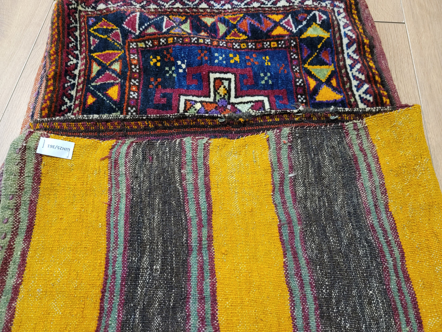 Orientteppich handgeknüpft Kaukasisch Kazak Tasche 100×50 cm