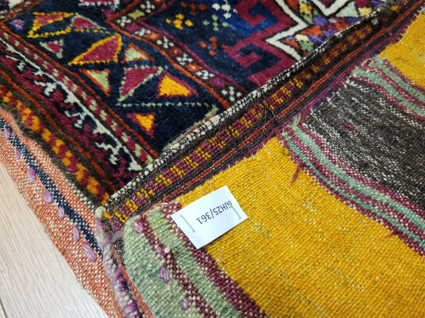 Orientteppich handgeknüpft Kaukasisch Kazak Tasche 100×50 cm