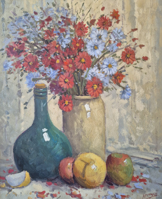 Ölgemälde Impressionismus Stillleben Handsigniert Deutsche Schule (XX)