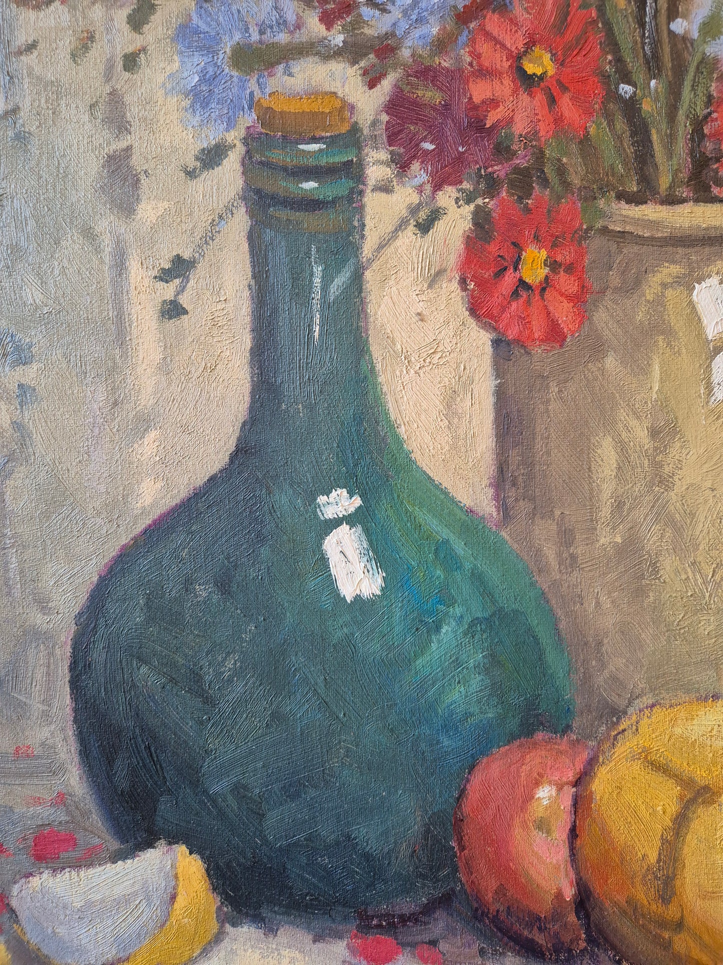 Ölgemälde Impressionismus Stillleben Handsigniert Deutsche Schule (XX)