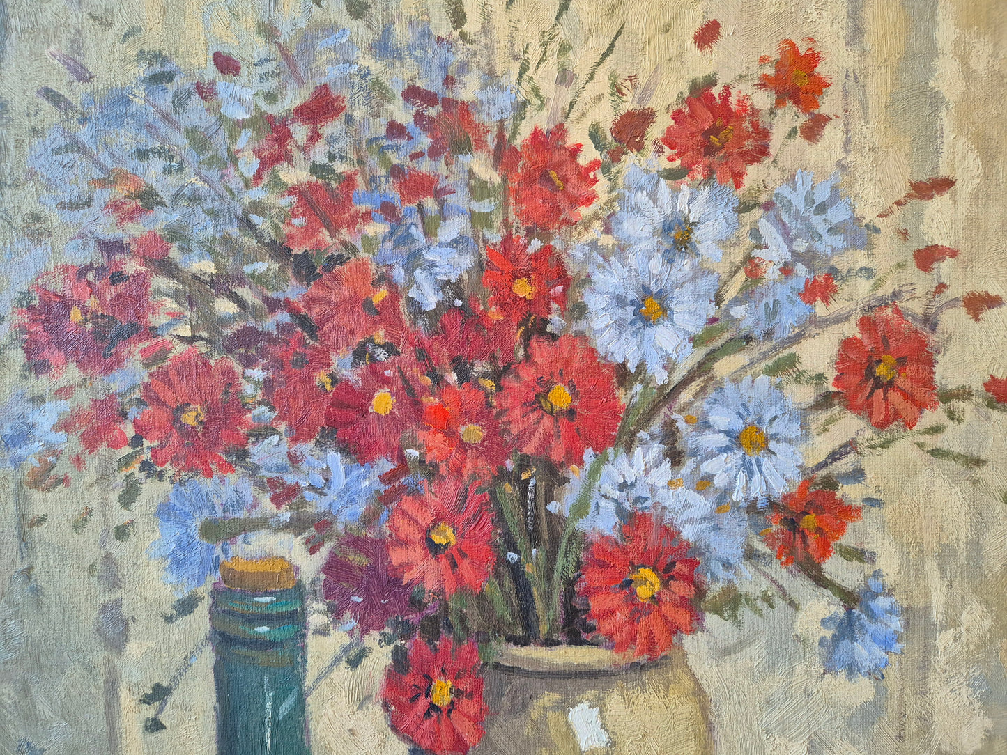 Ölgemälde Impressionismus Stillleben Handsigniert Deutsche Schule (XX)