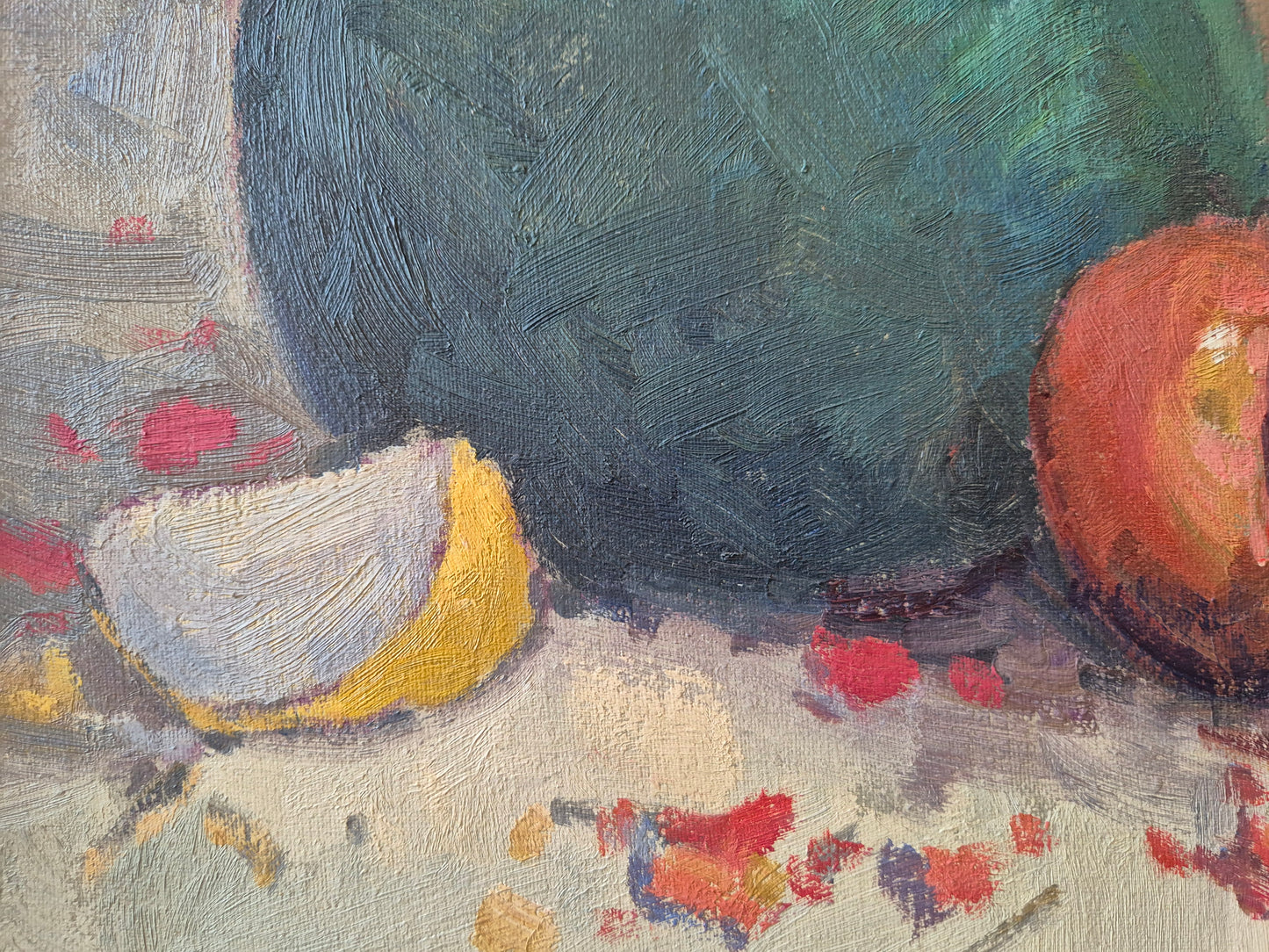 Ölgemälde Impressionismus Stillleben Handsigniert Deutsche Schule (XX)