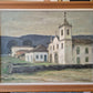 Ölgemälde Impressionismus Handsigniert Dorfkirche Lateinamerika (XX)