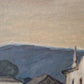 Ölgemälde Impressionismus Handsigniert Dorfkirche Lateinamerika (XX)