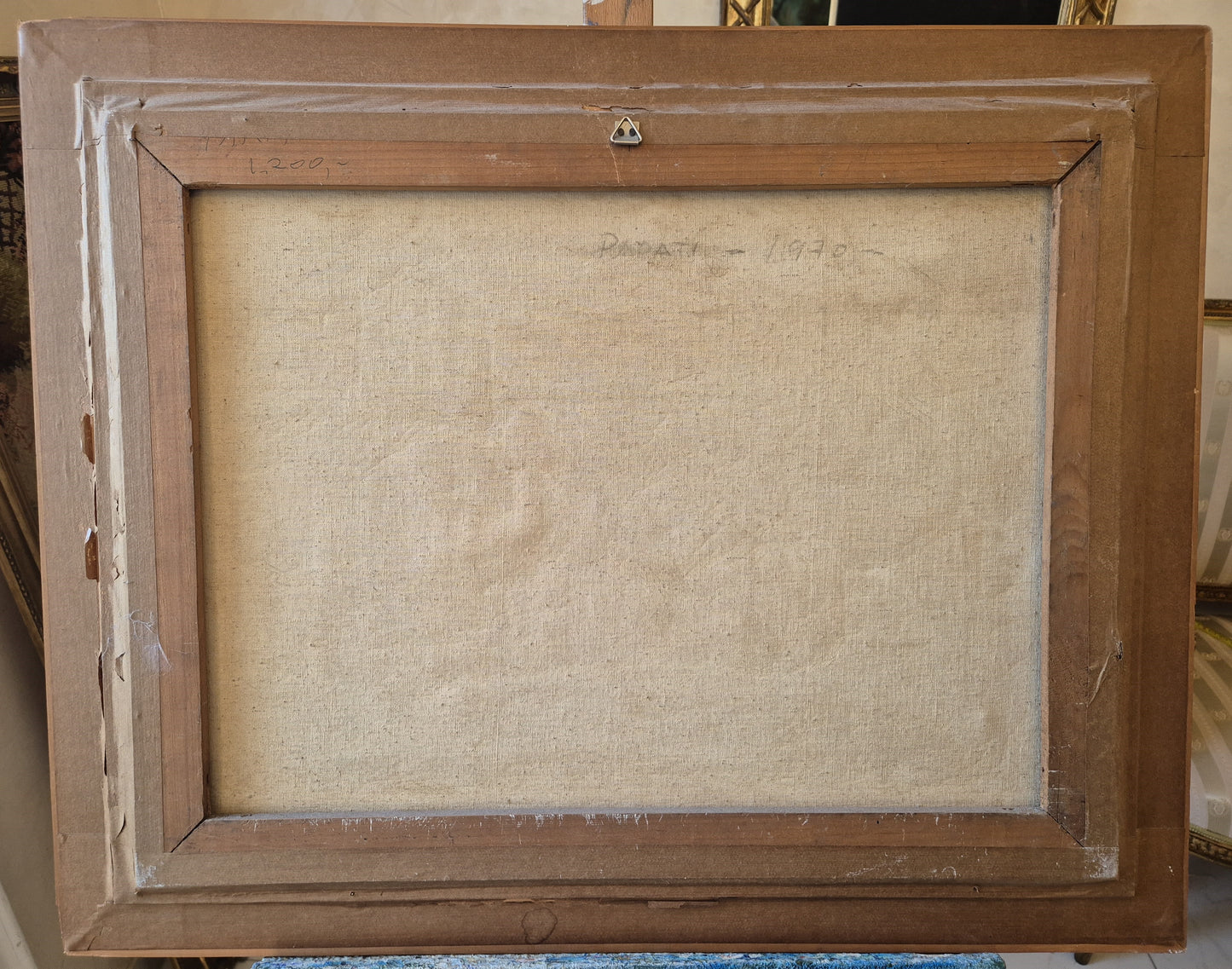 Ölgemälde Impressionismus Handsigniert Dorfkirche Lateinamerika (XX)